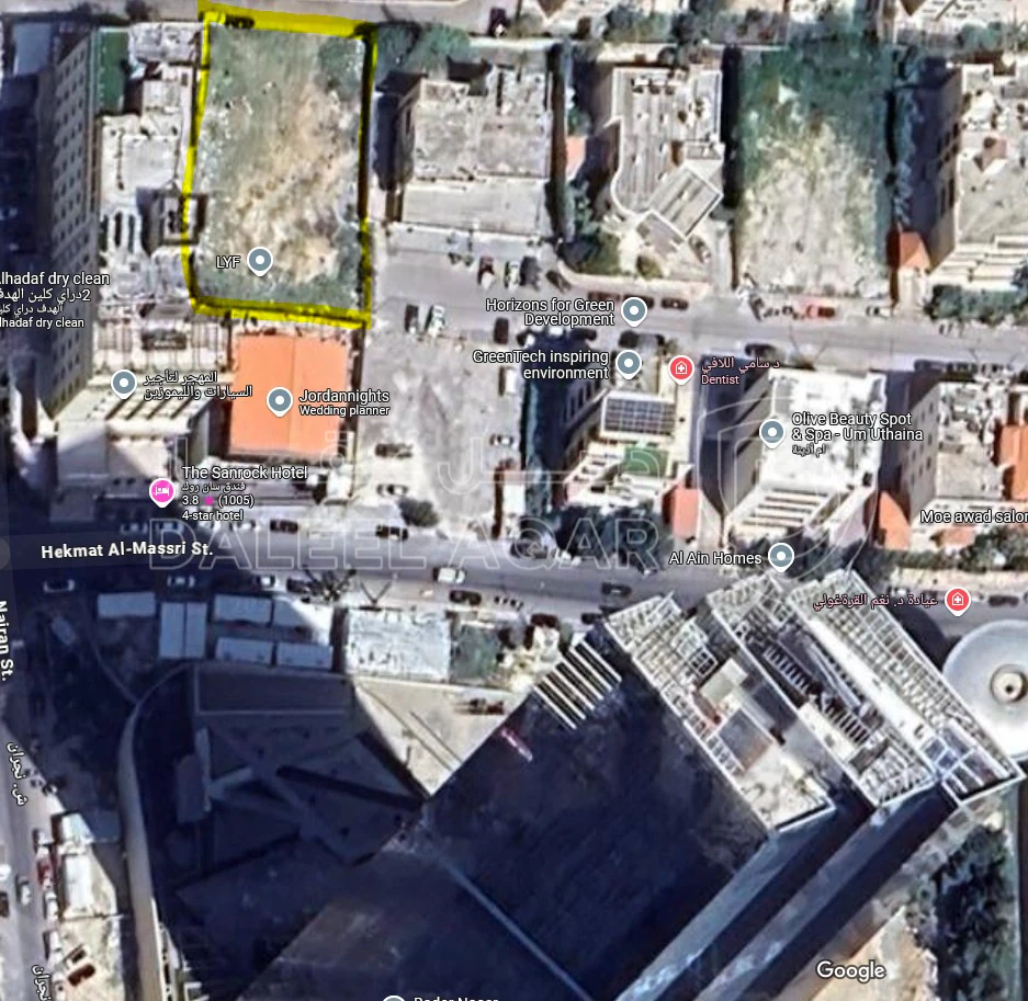 أرض في خلف فندق السان روك ،بالقرب من ابراج السادس - 1,000,000 دأ - صورة 1